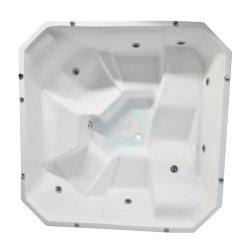 Tina de hidromasaje amsterdan de 1.90 x 1.92 x 0.75 para 5 personas